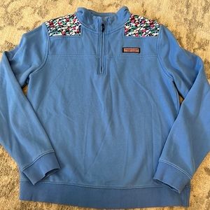 Vineyard Vines girls pink purple whale print shep shirt